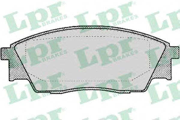 Комплект тормозных колодок, дисковый тормоз LPR 05P049