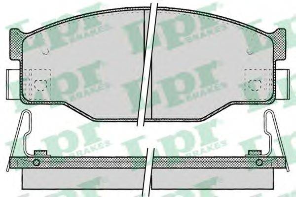 Комплект тормозных колодок, дисковый тормоз LPR 05P054
