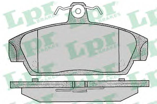 Комплект тормозных колодок, дисковый тормоз LPR 05P069