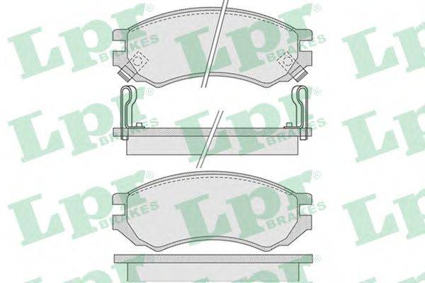 Комплект тормозных колодок, дисковый тормоз LPR 05P1008
