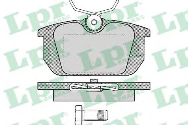 Комплект тормозных колодок, дисковый тормоз LPR 05P101