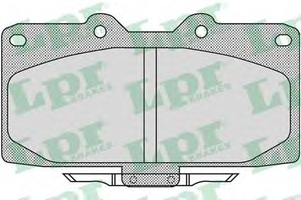 Комплект тормозных колодок, дисковый тормоз LPR 05P1027
