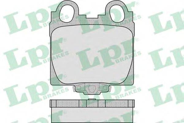 Комплект тормозных колодок, дисковый тормоз LPR 23429