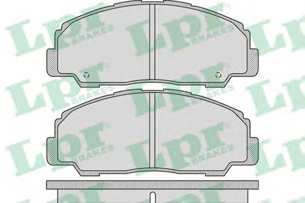Комплект тормозных колодок, дисковый тормоз LPR 05P1082