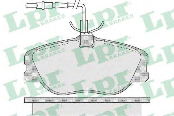 Комплект тормозных колодок, дисковый тормоз LPR 05P1104