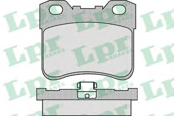Комплект тормозных колодок, дисковый тормоз LPR 21179