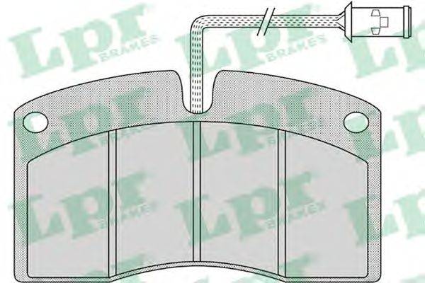 Комплект тормозных колодок, дисковый тормоз LPR 05P1167