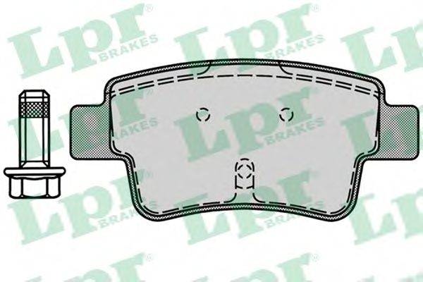 Комплект тормозных колодок, дисковый тормоз LPR 05P1224