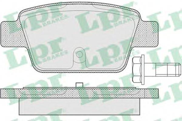 Комплект тормозных колодок, дисковый тормоз LPR 23714