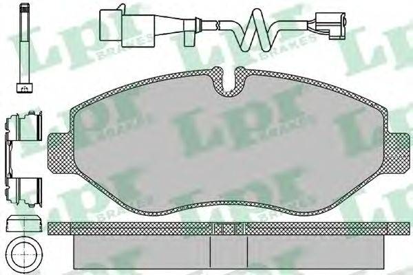 Комплект тормозных колодок, дисковый тормоз LPR 05P1297B