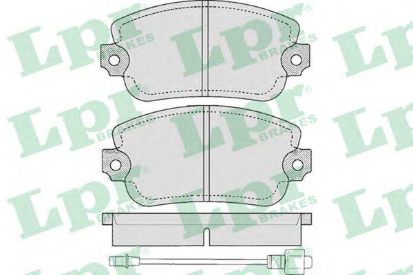 Комплект тормозных колодок, дисковый тормоз LPR 20421