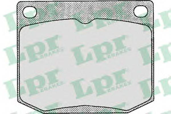 Комплект тормозных колодок, дисковый тормоз LPR 20402