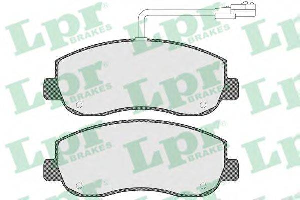 Комплект тормозных колодок, дисковый тормоз LPR 25147