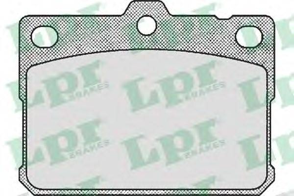 Комплект тормозных колодок, дисковый тормоз LPR 20703