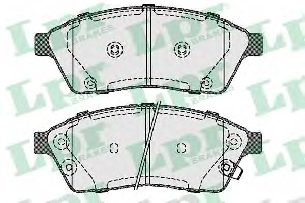 Комплект тормозных колодок, дисковый тормоз LPR 05P1708