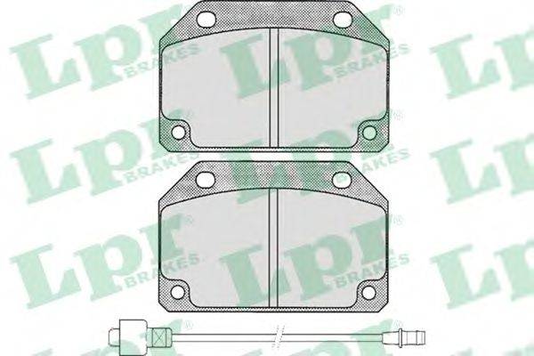 Комплект тормозных колодок, дисковый тормоз LPR 20573
