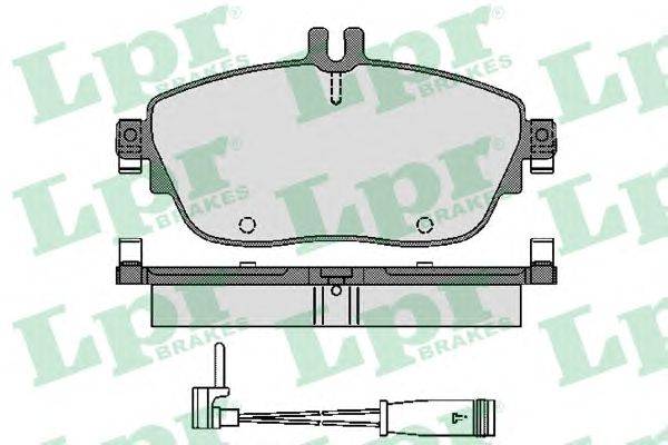 Комплект тормозных колодок, дисковый тормоз LPR 05P1781A