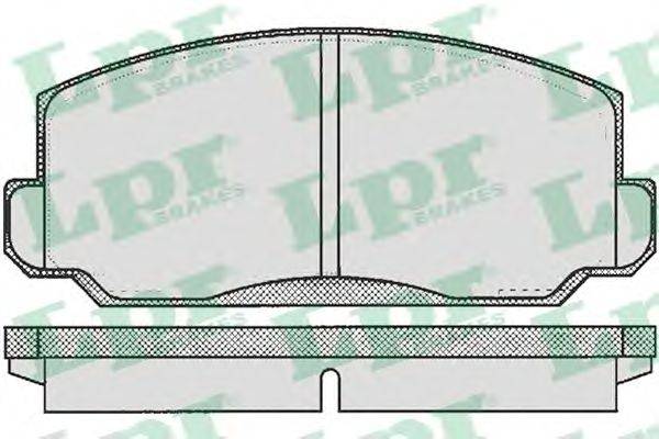 Комплект тормозных колодок, дисковый тормоз LPR 05P183