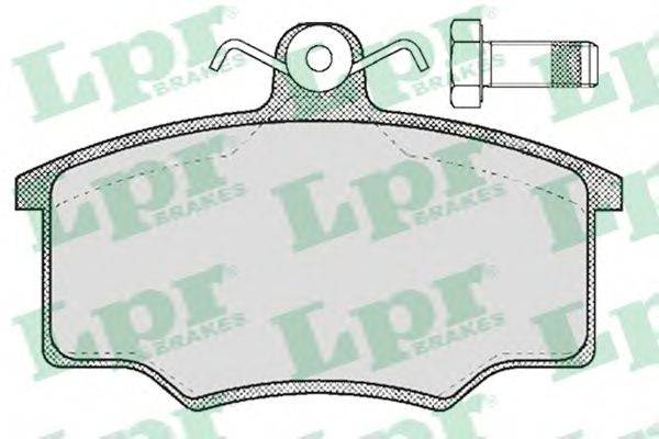 Комплект тормозных колодок, дисковый тормоз LPR 20574