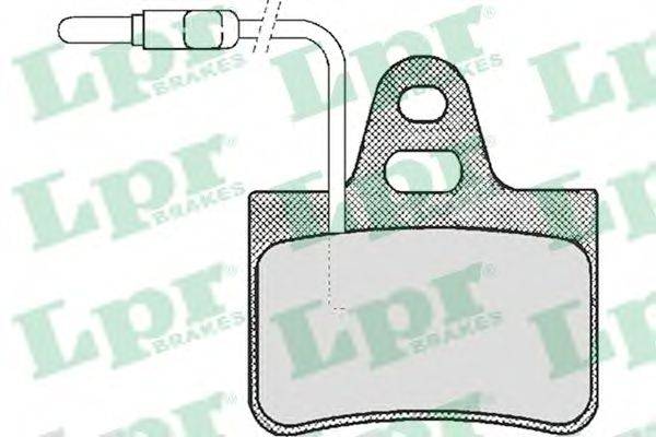 Комплект тормозных колодок, дисковый тормоз LPR 20713