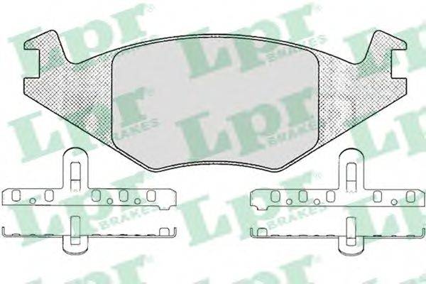 Комплект тормозных колодок, дисковый тормоз LPR 20889