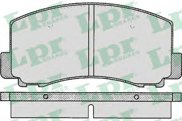 Комплект тормозных колодок, дисковый тормоз LPR 05P263