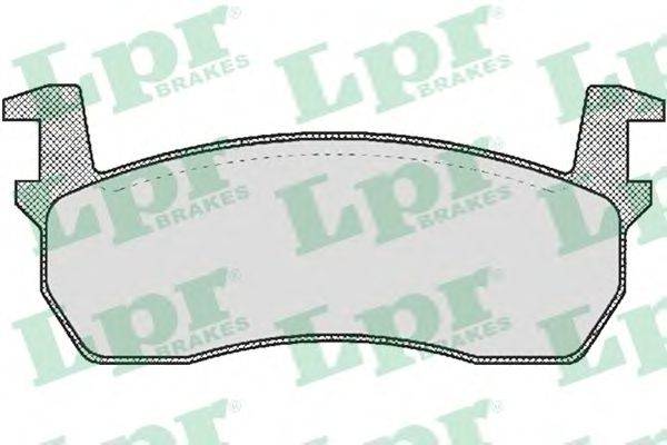 Комплект тормозных колодок, дисковый тормоз LPR 20957