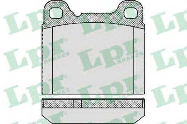 Комплект тормозных колодок, дисковый тормоз LPR 05P362