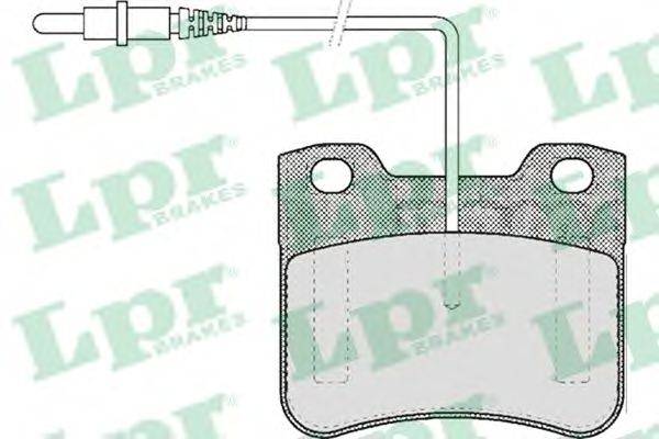 Комплект тормозных колодок, дисковый тормоз LPR 05P444