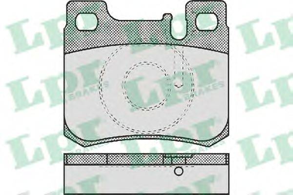 Комплект тормозных колодок, дисковый тормоз LPR 21301