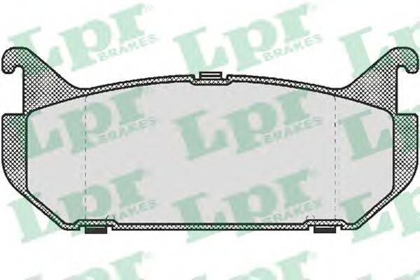 Комплект тормозных колодок, дисковый тормоз LPR 05P512