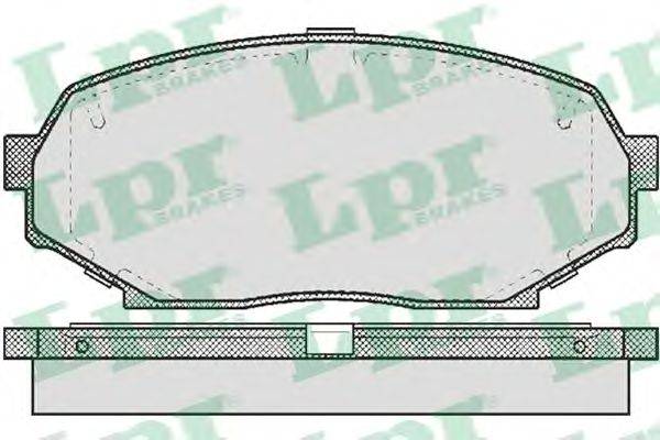 Комплект тормозных колодок, дисковый тормоз LPR 21552