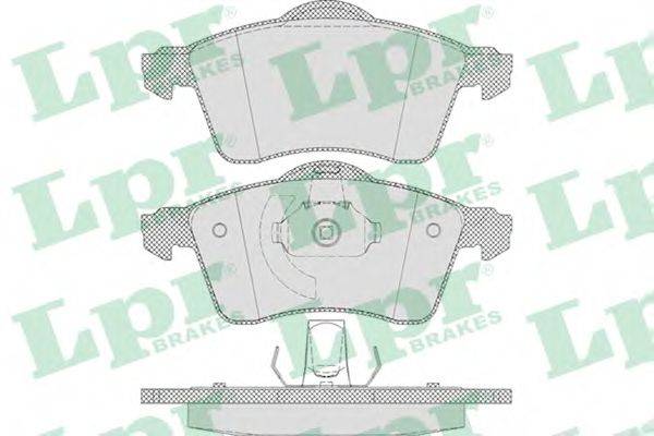 Комплект тормозных колодок, дисковый тормоз LPR 05P645