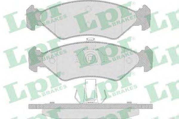 Комплект тормозных колодок, дисковый тормоз LPR 05P655
