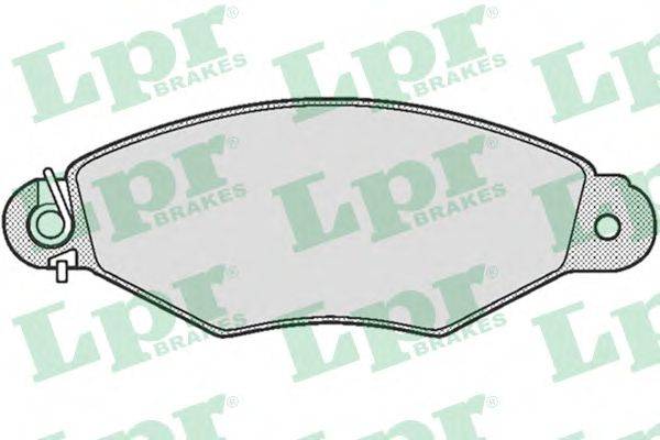 Комплект тормозных колодок, дисковый тормоз LPR 21979