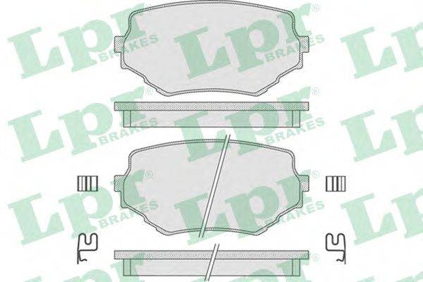 Комплект тормозных колодок, дисковый тормоз LPR 05P798