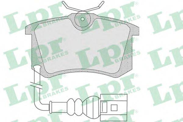 Комплект тормозных колодок, дисковый тормоз LPR 05P853