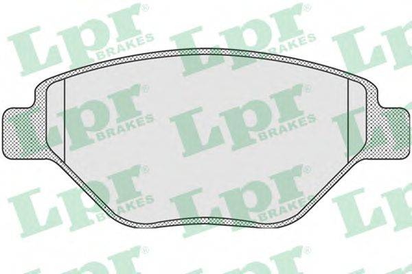Комплект тормозных колодок, дисковый тормоз LPR 05P910