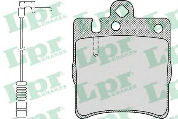 Комплект тормозных колодок, дисковый тормоз LPR 05P957A