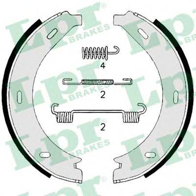 Комплект тормозных колодок, стояночная тормозная система LPR 08740