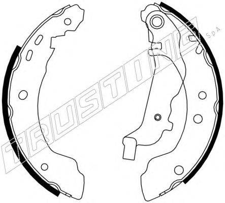 Комплект тормозных колодок TRUSTING 067.184Y