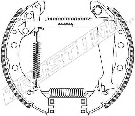 Комплект тормозных колодок TRUSTING 6474