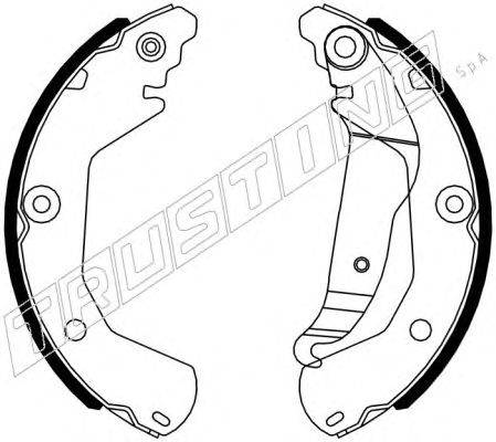 Комплект тормозных колодок TRUSTING 027013