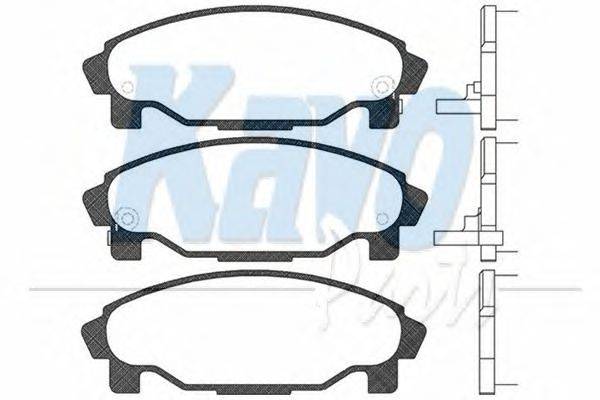 Комплект тормозных колодок, дисковый тормоз KAVO PARTS BP-1509