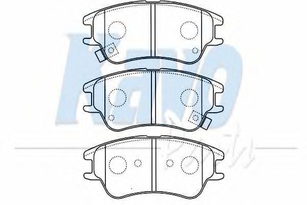 Комплект тормозных колодок, дисковый тормоз KAVO PARTS BP-3027
