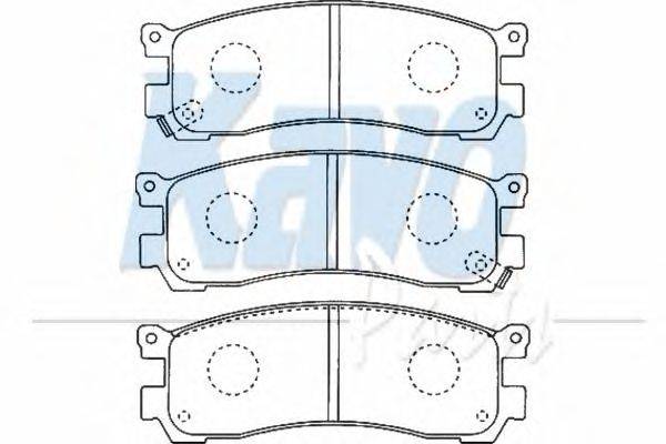 Комплект тормозных колодок, дисковый тормоз KAVO PARTS BP4552