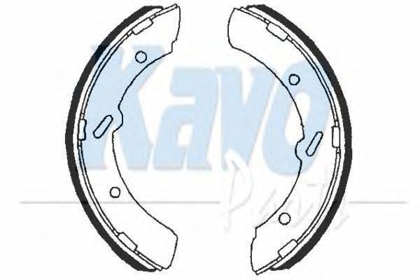 Комплект тормозных колодок KAVO PARTS BS-6412