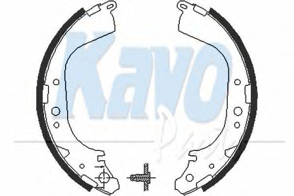 Комплект тормозных колодок KAVO PARTS BS7412