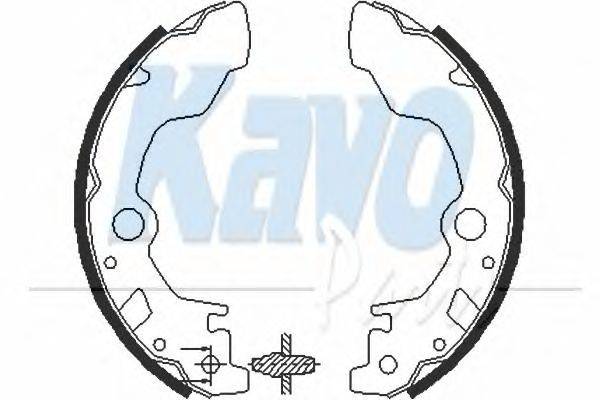 Комплект тормозных колодок KAVO PARTS BS-8406