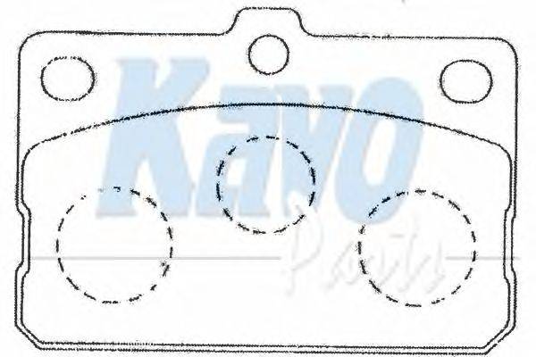 Комплект тормозных колодок, дисковый тормоз KAVO PARTS BP-9091